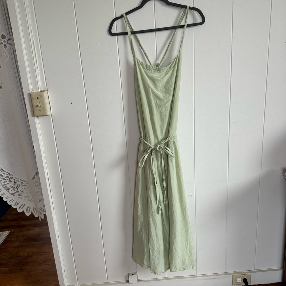 At Dawn Green Maxi Dress Medium